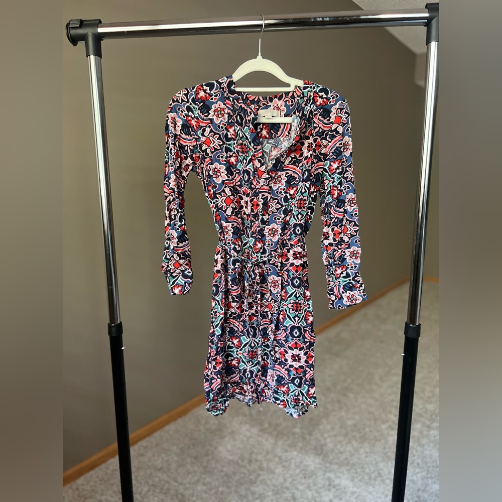 LOFT Floral Sleeve Dress